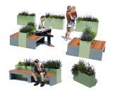 Tulipa Street Furniture Product Range - modular benches and planters - on this page