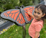 Butterfly - outdoor metal musical bell instrument for sensory play - on this page