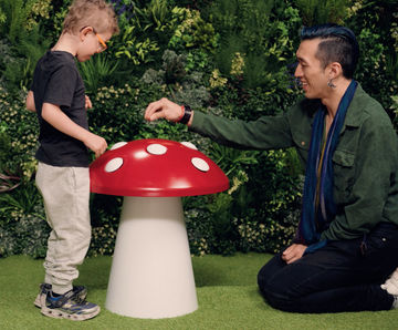 Toadstool - touch-activated outdoor musical play instrument for children