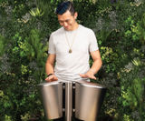Street Congas Duo - outdoor stainless steel hand drums for public spaces - on this page