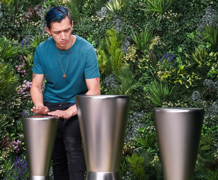 Djembes - stainless steel outdoor hand drums for public music spaces