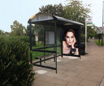 Metro Bus Shelter - stainless steel public transport shelter for cities