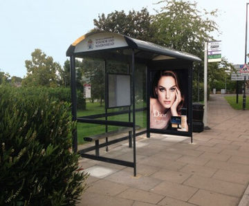 Metro Bus Shelter - stainless steel public transport shelter for cities