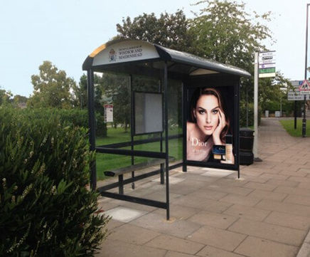 Metro Bus Shelter - stainless steel public transport shelter for cities