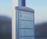Elite Timetable Case - stainless steel bus stop timetable display case - on this page