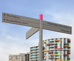 Legible Fingerposts Wayfinding Directional Signs - metal pedestrian signs