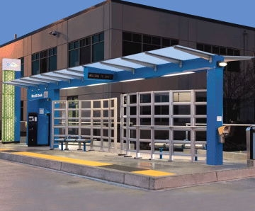 Bus rapid transit (BRT) bespoke modular shelter system for public transport