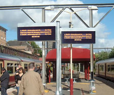 LED CRT Replacement - stainless steel railway station passenger display
