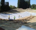 Geotextile Pond Liner Underlay - nonwoven polypropylene pond base