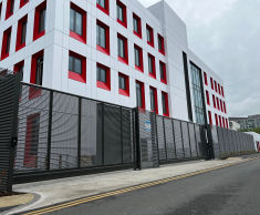 Secure and visually-appealing screen fencing for University of Salford