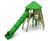 Tree House with Plastic Tube Slide - plastic playground climbing unit 0