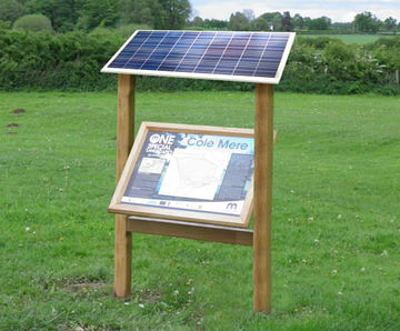 Digital Solar-Powered Interpretation Signs - Outdoor heritage info signs