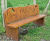Timber Interpretation Bench - Outdoor seating with custom engraved backrest 1