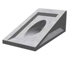 400 Mitred Headwall - precast concrete outfall for 400mm drainage pipes