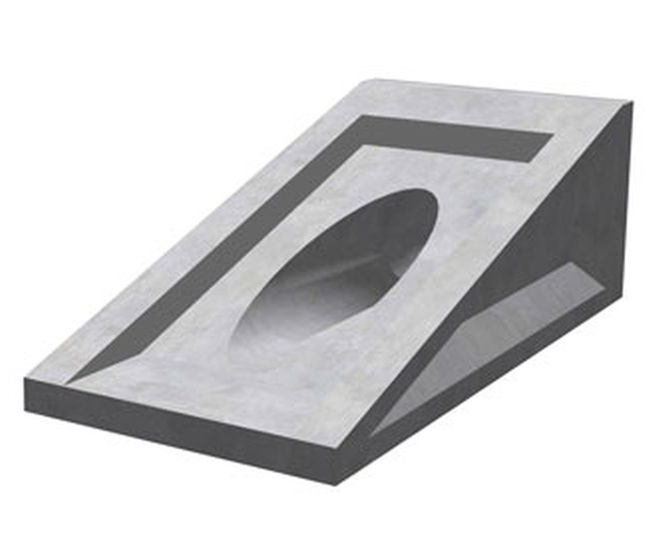 400 Mitred Headwall - precast concrete outfall for 400mm drainage pipes