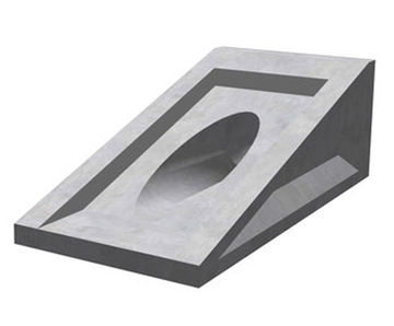 400 Mitred Headwall - precast concrete outfall for 400mm drainage pipes