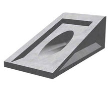 450 Mitred Headwall - precast concrete drainage inlet for 450mm pipes