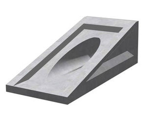500 Mitred Headwall - precast concrete inlet for 500mm drainage pipes