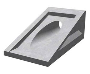 600 Mitred Headwall - precast concrete drainage inlet for 600mm pipes