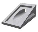 600 Mitred Headwall - precast concrete drainage inlet for 600mm pipes