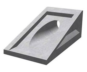600 Mitred Headwall - precast concrete drainage inlet for 600mm pipes
