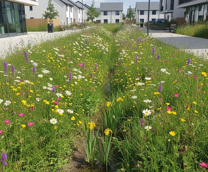 Pro Flora 17 SUDS OneMix - wildflower and grass mix for drainage systems