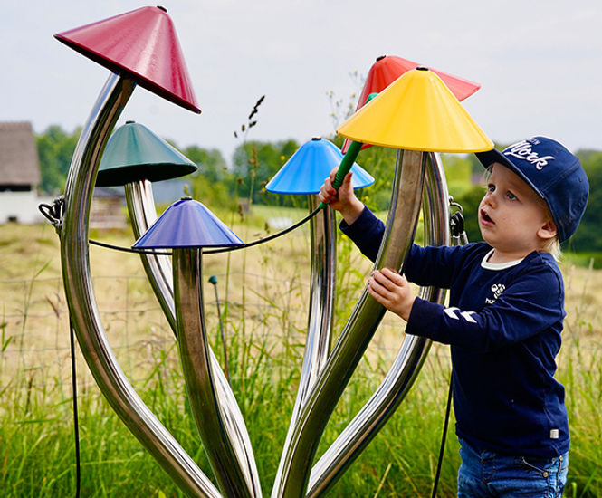 Liberty Bells - outdoor musical mushroom bells 