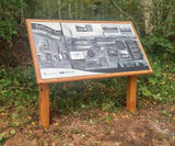 Oak lectern-frame Interpretation Panels - outdoor educational park signs - on this page