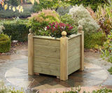Regency Wooden Planter - large outdoor timber garden plant pots - on this page