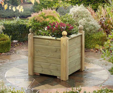 Regency Wooden Planter - large outdoor timber garden plant pots
