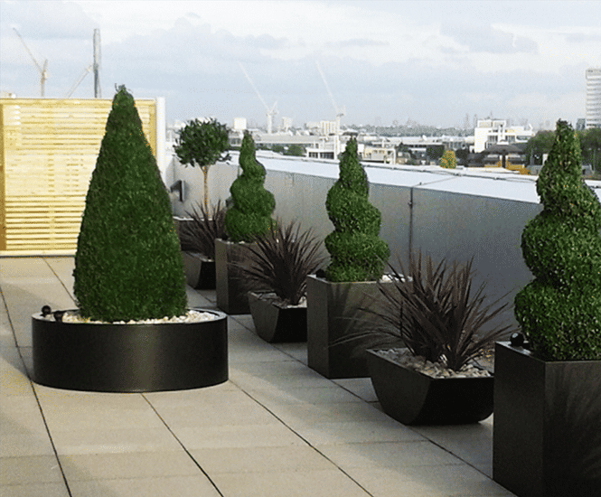 Premium Cylinder - lightweight fibreglass outdoor garden planter