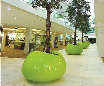 Blob Planter - lightweight fibreglass outdoor garden plant pot