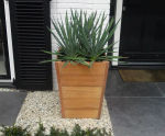 Folkestone Straight and Tapered - hardwood timber outdoor garden planter