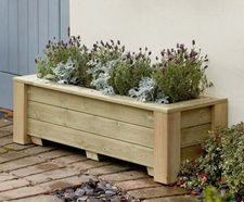 Premium Wooden Planters - timber outdoor garden plant containers