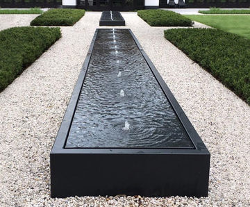 Water Table (Aluminium) - outdoor aluminium garden water feature