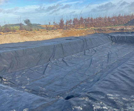 Pond Liner Protection Geotextile - protects pond & attenuation tank liners