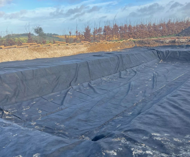 Pond Liner Protection Geotextile - protects pond & attenuation tank liners