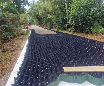 Cellweb® Tree Root Protection - plastic ground grid for tree root safety