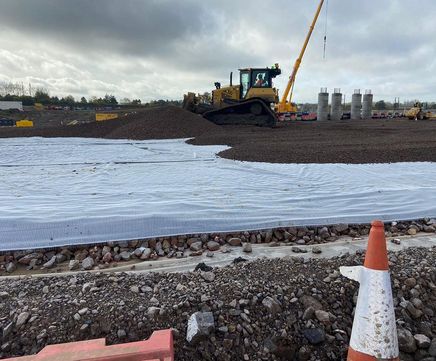 StrataTex HSR - woven polyester geotextile for reinforcement and drainage