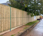 Protek® Privacy - Mesh Boundary Fencing With Timber Infill Panels