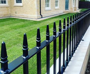 Heritage Iron Railings - metal boundary fencing for gardens and walls