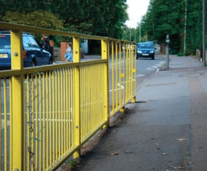 Pedestrian Vista Guardrail - galvanized steel safety barrier for walkways