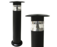 Pan Solar Light Bollard - solar aluminium path light for outdoor use
