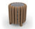 LBV 115 slatted wooden litter bin 0