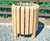 LBV 115 slatted wooden litter bin 1