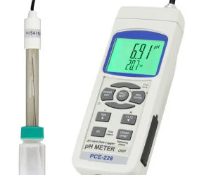 PCE-228 pH Meter - handheld device for measuring pH, redox, temperature