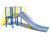 Wide Slide - inclusive metal playground slide for children and carers 2