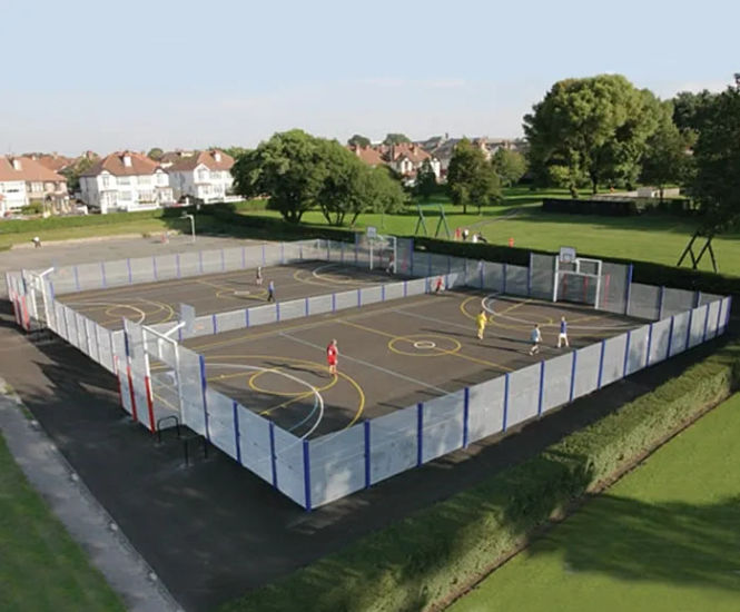 Bespoke Ball Courts - custom outdoor sports court for schools and parks