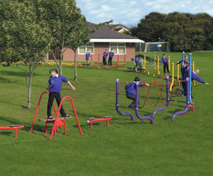 Fantasy Funrun - modular outdoor agility trail for playground fitness