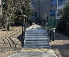 RootBridge installation for school pathway in a Root Protection Area